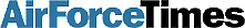 Air Force Times logo with blue and gray text on a white background.