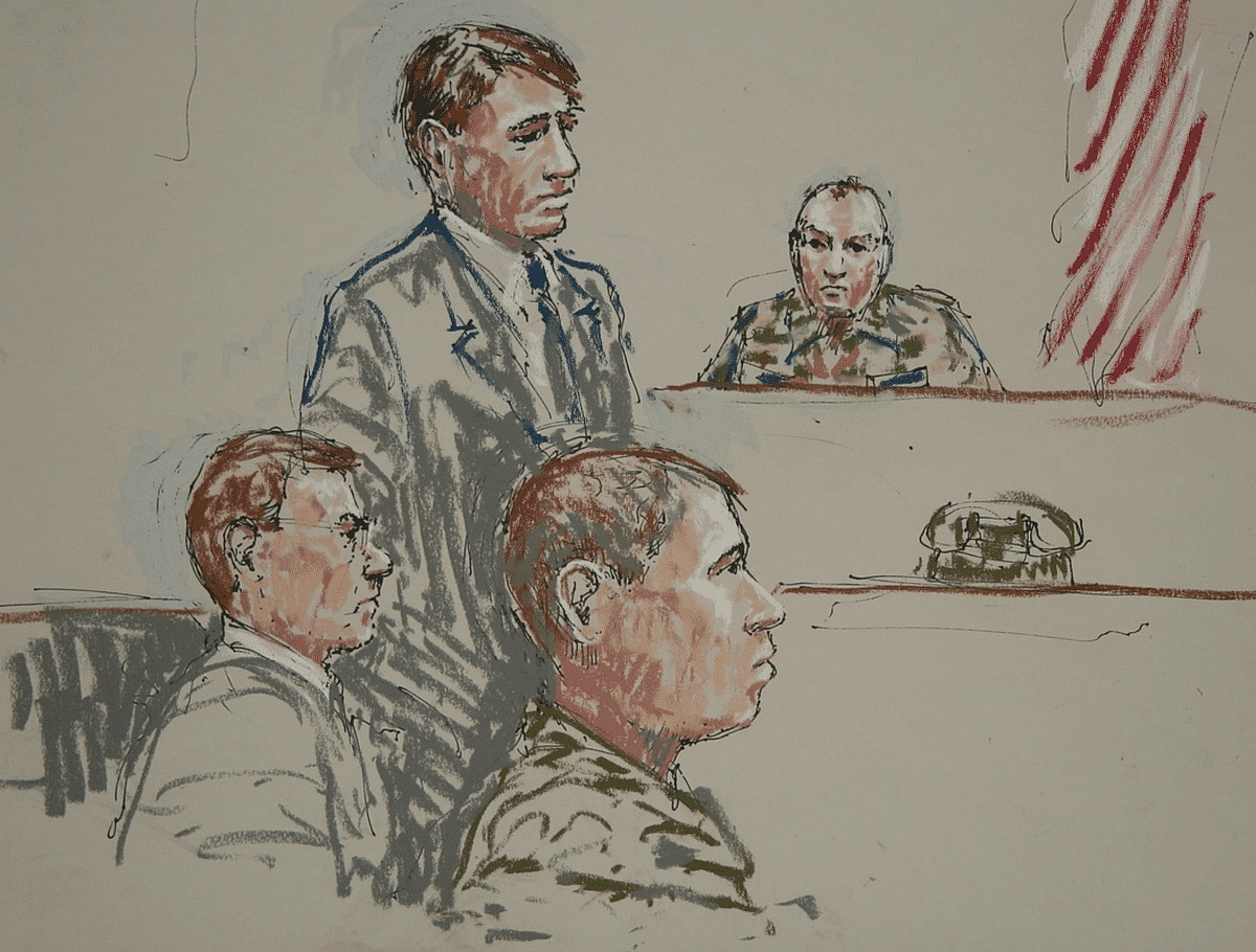Attorney Courtmartial Sketch